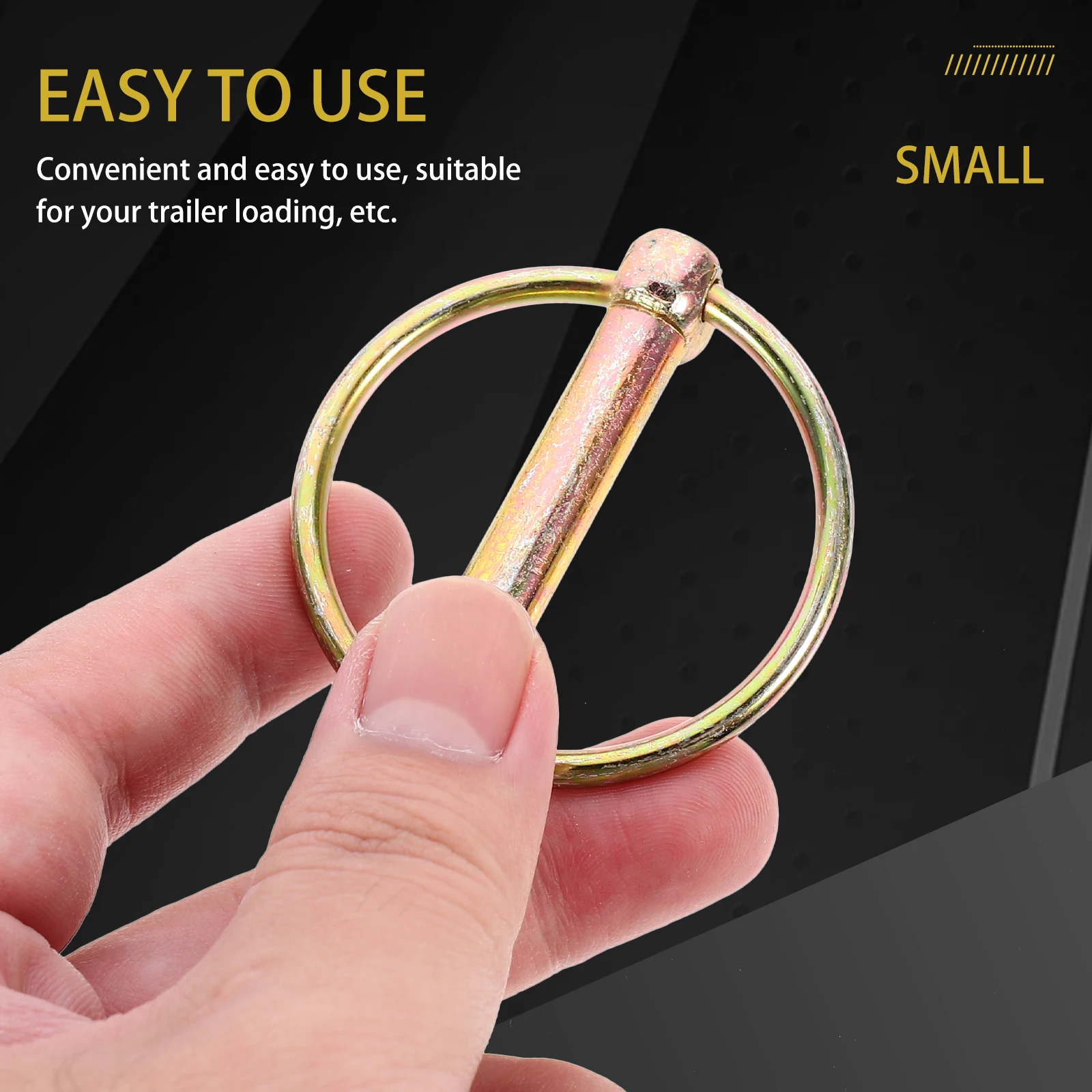 

30Pcs Galvanized O-Shaped Pin Agricultural Machinery Safety for Trailer Lawn Garden Farm Use Anti-Rust