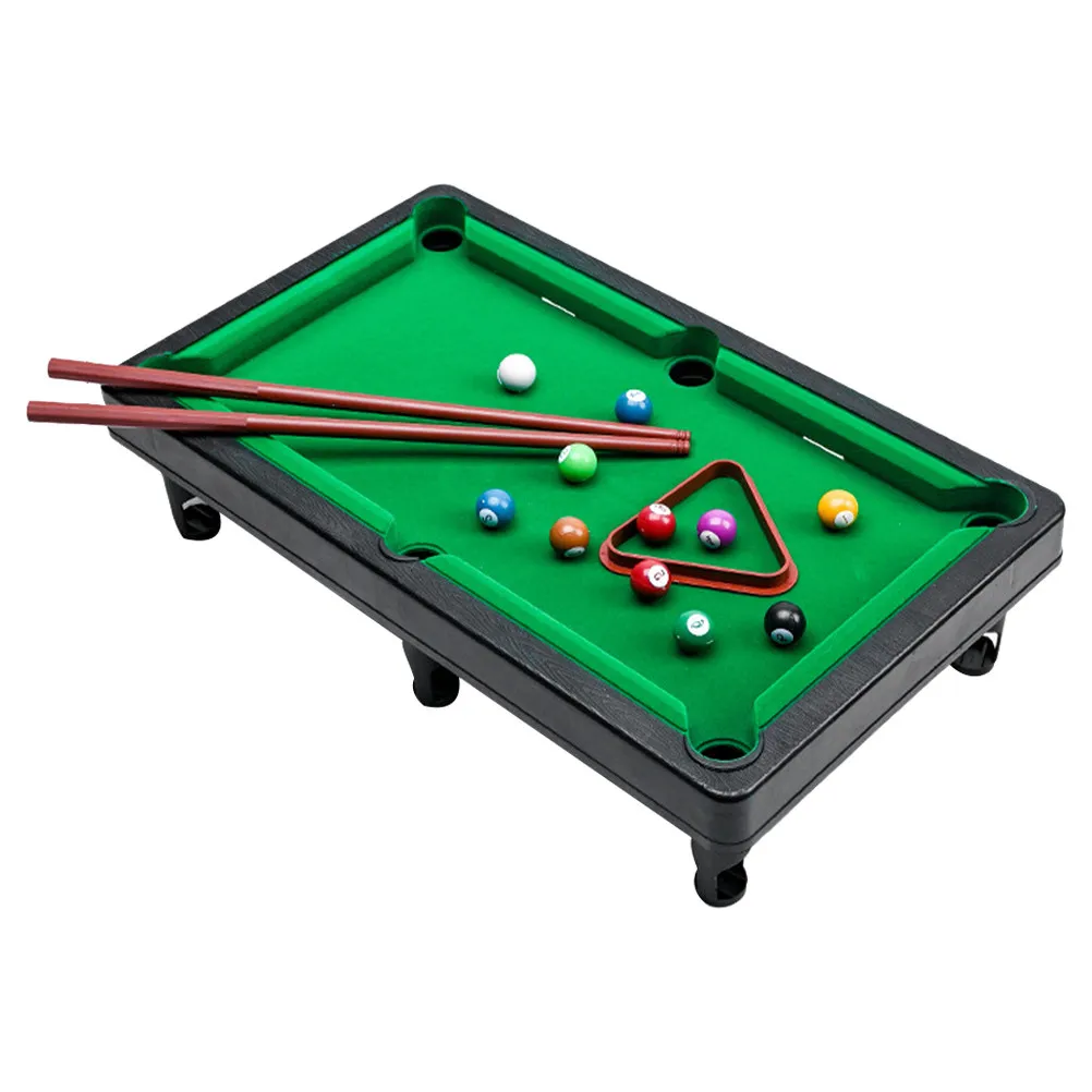 1Set Mini Pools Table For Kids Playroom Girl Pool Toys Small Compact Tabletop Billiard Game Educational Family