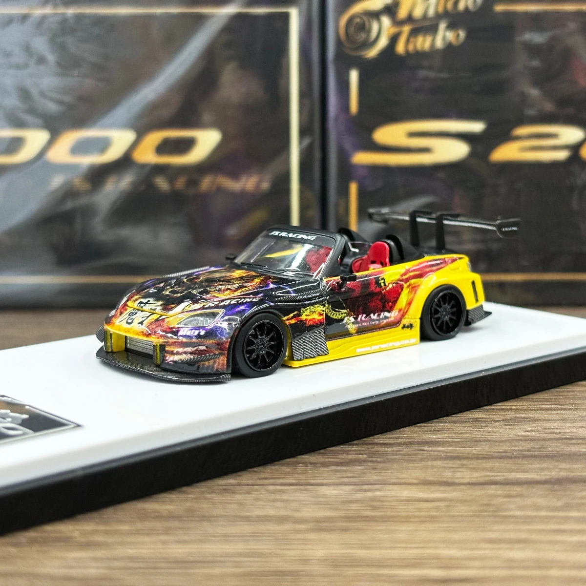 سيارة مايكرو توربو 1:64 S2000 JS RACING DEMON KING Diecast #3