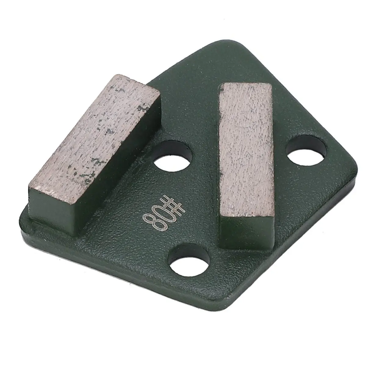 Multi-use Gear 3 Pcs Trapezoid Grinding Shoes for Concrete Floor - 80 Grit 2 Long Teeth Aggressive Cutting