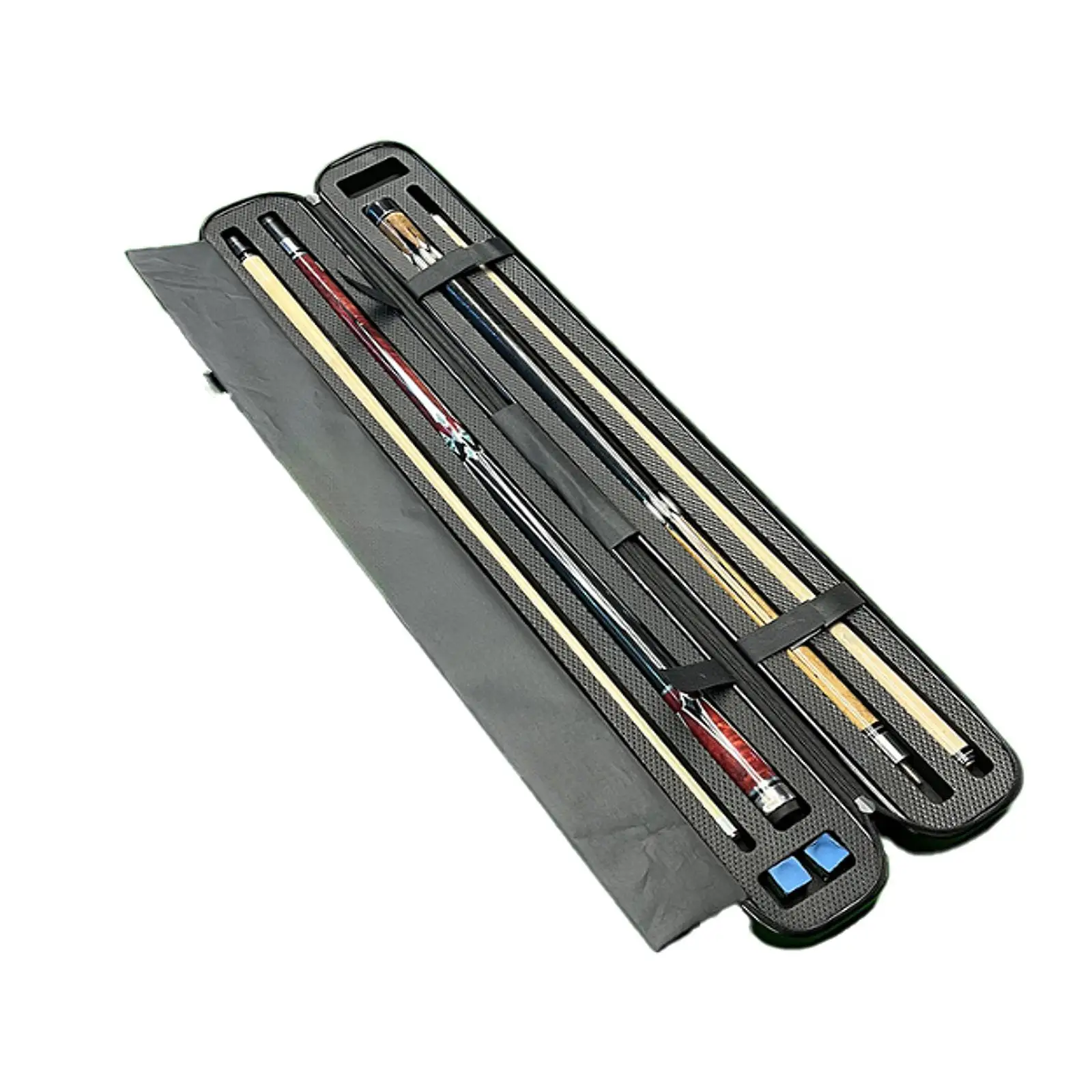 

Hard Cue Case with Shoulder Strap Large Capacity ABS Box Portable Billiard Pool Stick Protector for Club Game Accessories