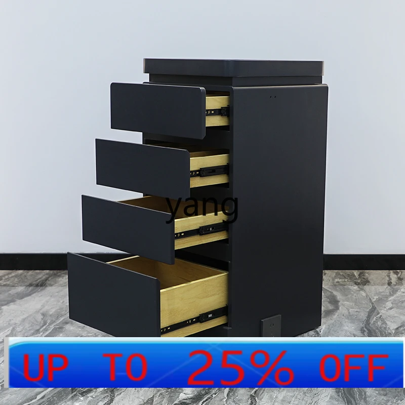 lmm Internet celebrity salon barber shop hair cutting cabinet hair salon special solid wood paint storage cabinet