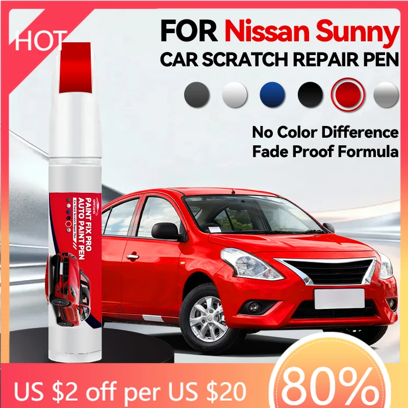 

Vehicle Dedicated Exclusive For Nissan Sunny 1996-2025 Paint Repair Pen Touch Up Scratch Remover DIY Auto Accessories Black Whit