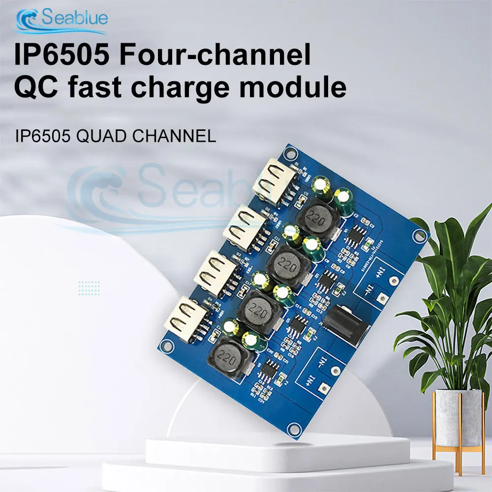 IP6505 QC3.0 QC2.0 USB DC-DC Buck Converter Charging Step Down Module 5-32V 9V 12V 24V to Fast Quick Charger Circuit Board 5V