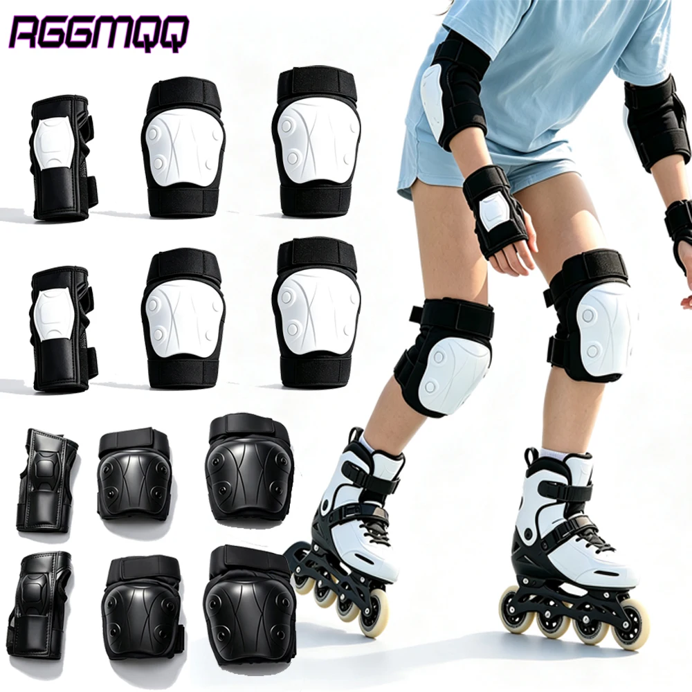 Youth Cycling Gear - 6 in 1 Knee Pads Elbow