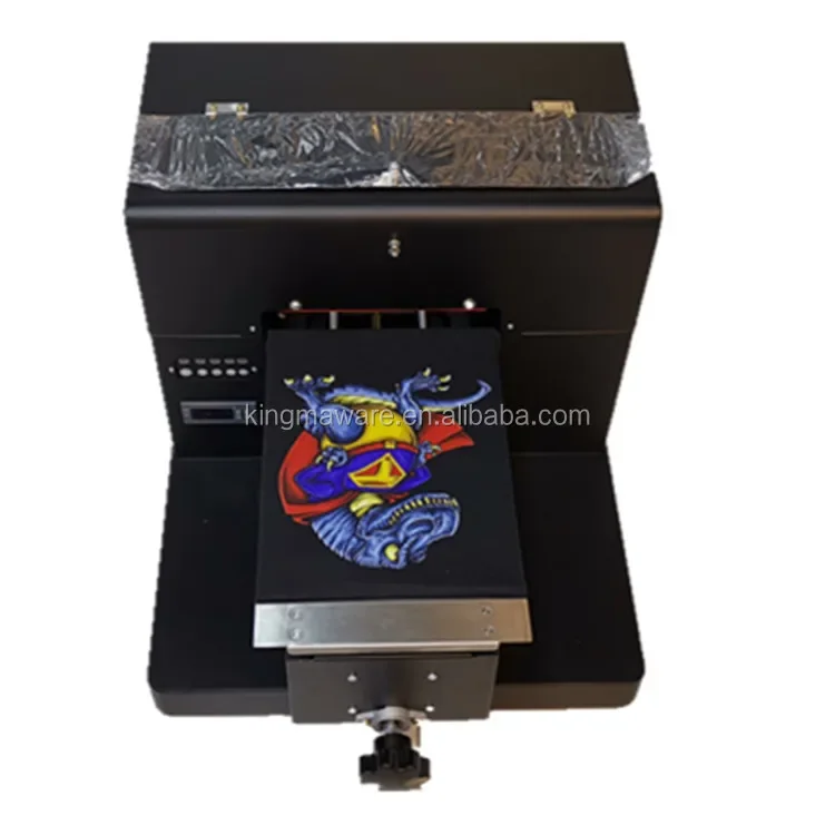 New arrival popular best quality wholesale price  automatic A4  DTG 6colors flatbed custom t-shirt printer machine