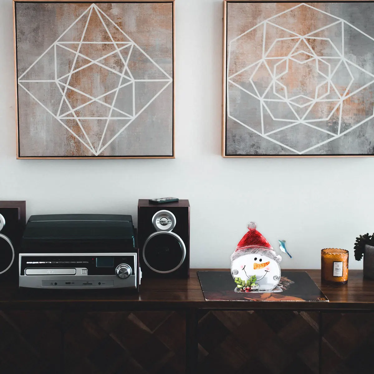 

1Pcs European Style Iron Art Candlestick Holder Christmas Decoration Unique Household Decor Candlestick