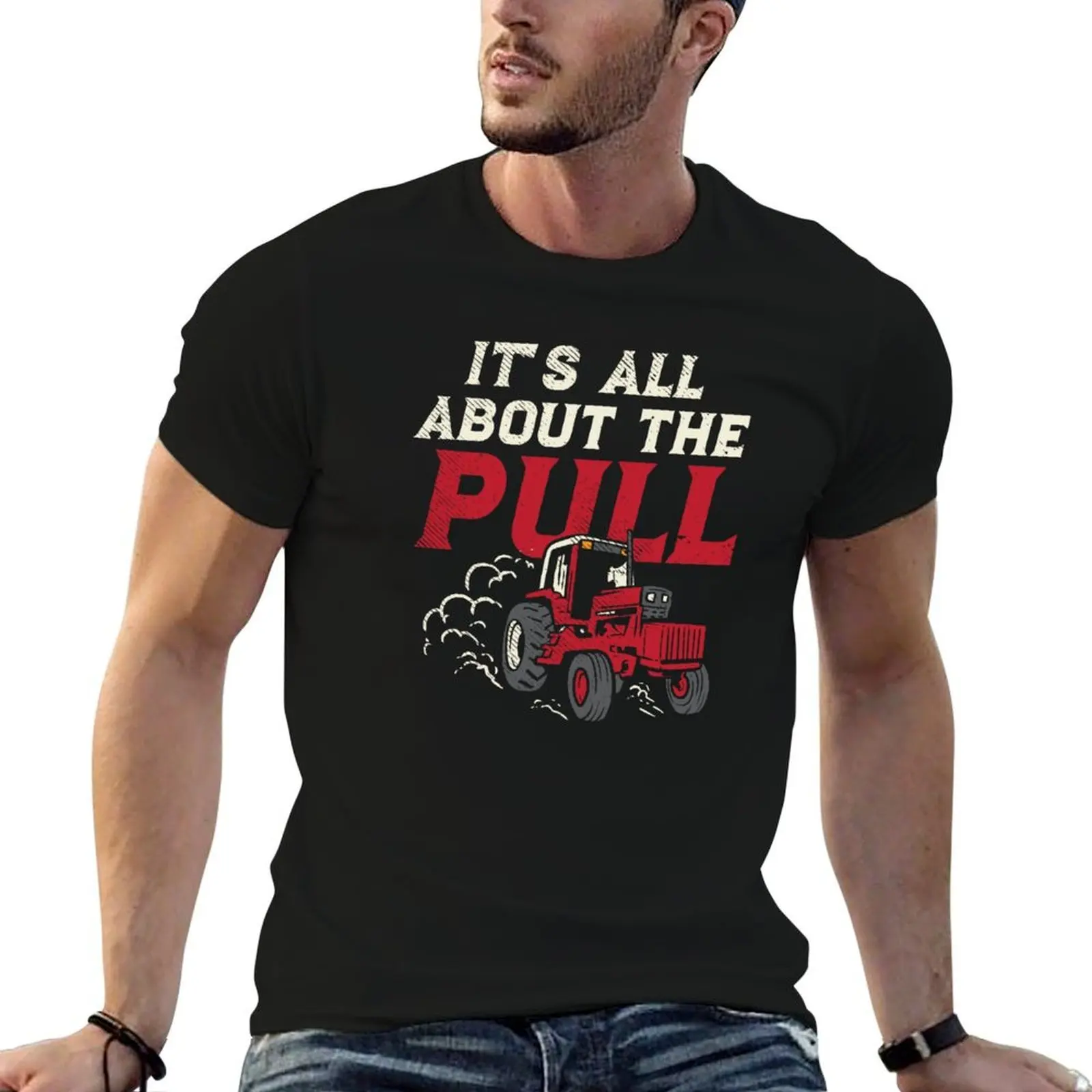 

About The Pull Tractor T-Shirt t shirts for man graphic funny t shirt for man 100 percent cotton T-Shirt