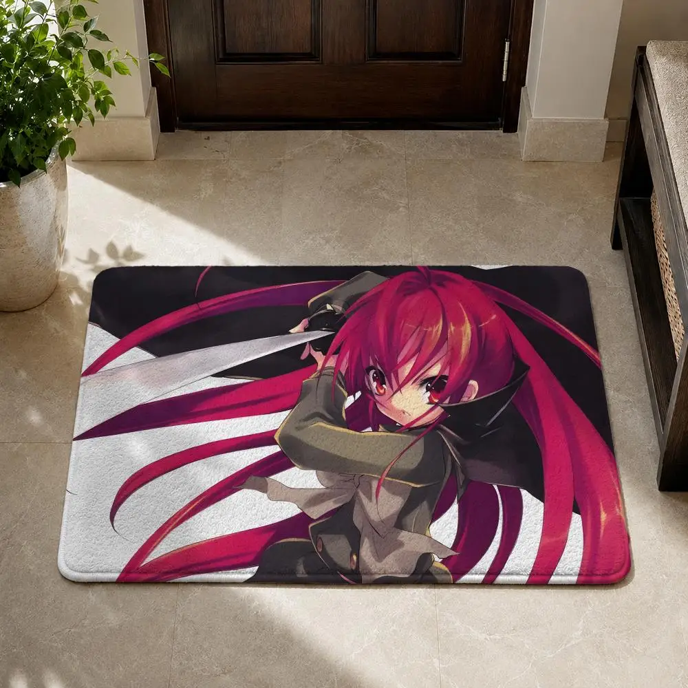 Shakugan No Shana Floor Mat Flannel Non-Slip Washable Soft Rug For Bathroom Kitchen Bedroom Living Room Home Decor