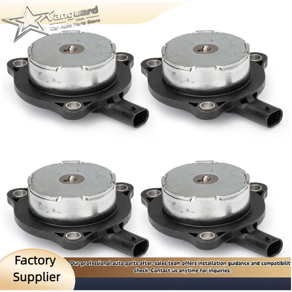 For Chrysler Dodge Jeep ProMaster 4 Pcs Camshaft Phaser Actuator VVT Solenoid 05184101AG Base 3.6L V6 Flex