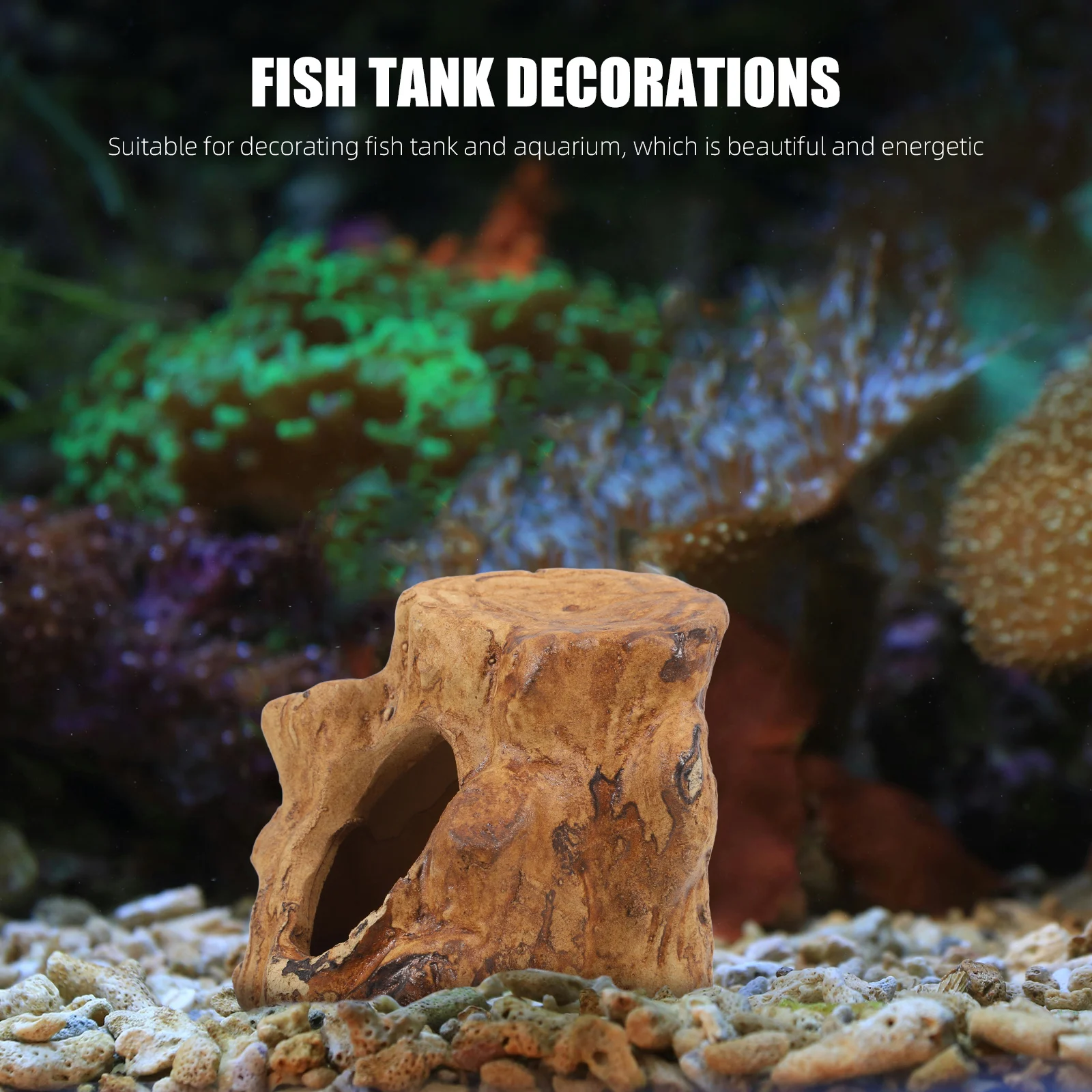 

Ceramic Aquarium Hideout For Betta Shrimp Fish Reptile Safe Durable Natural Look Easy Clean Breeding Shelter Decor Pet