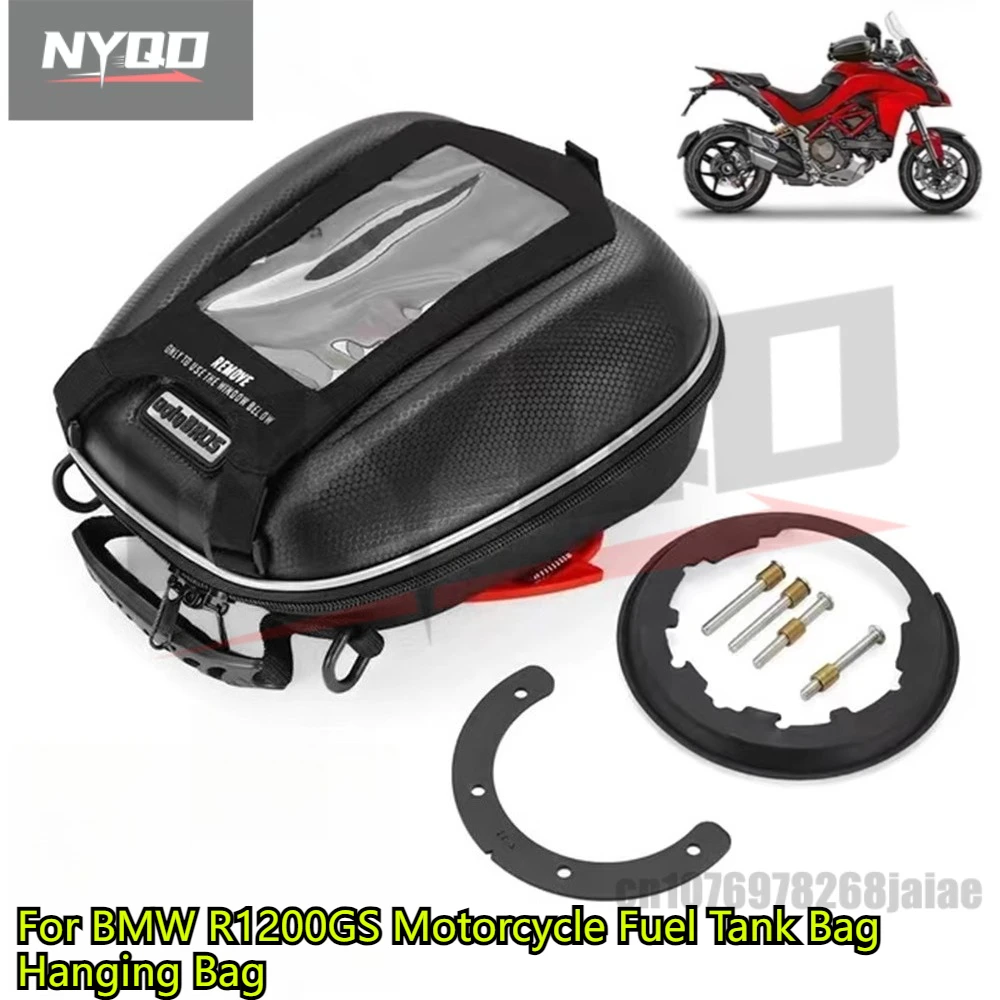 Motorcycle Fuel Tank Bag Hanging Bag Waterproof Tail Bags Quick Release Fuel Tank Bags Suitcase Accessories for BMW R1200GS