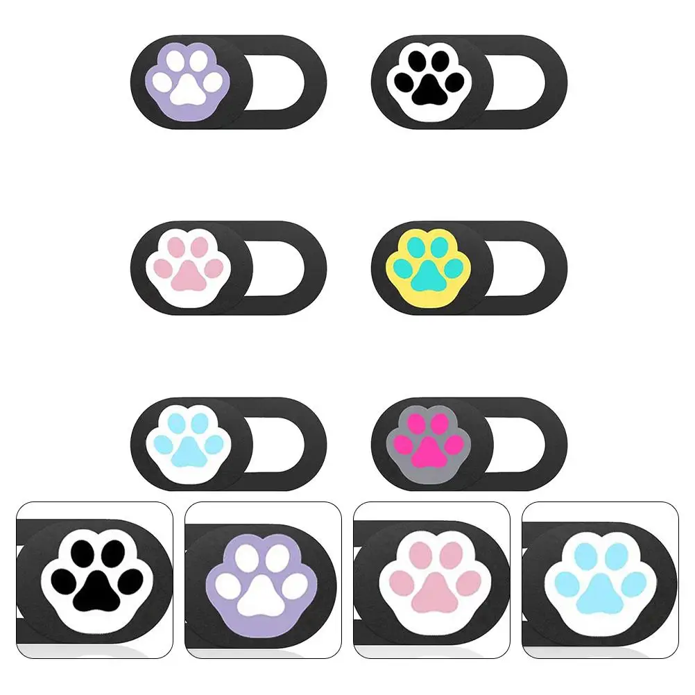 6 Pcs Lens Cover Covers Laptop Webcam Protector Cartoon Adhesive Privacy Lovely Abs