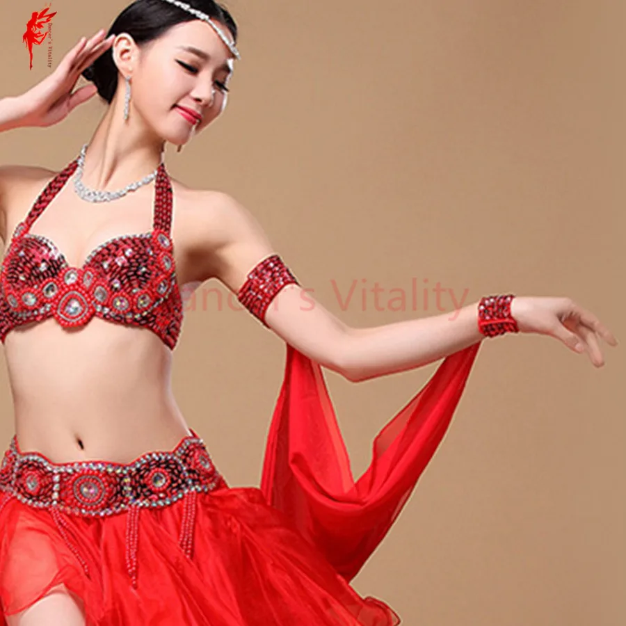 11 colors wholesale belly dance accessories 1 piece sleeves arm of the wrist sleeve chiffon sequin bracelet adjustable