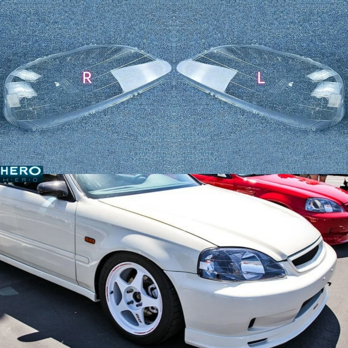 

Для Honda Civic 1999 2000 2001, крышка объектива фар, прозрачный абажур, корпус фары из плексигласа, автозапчасти