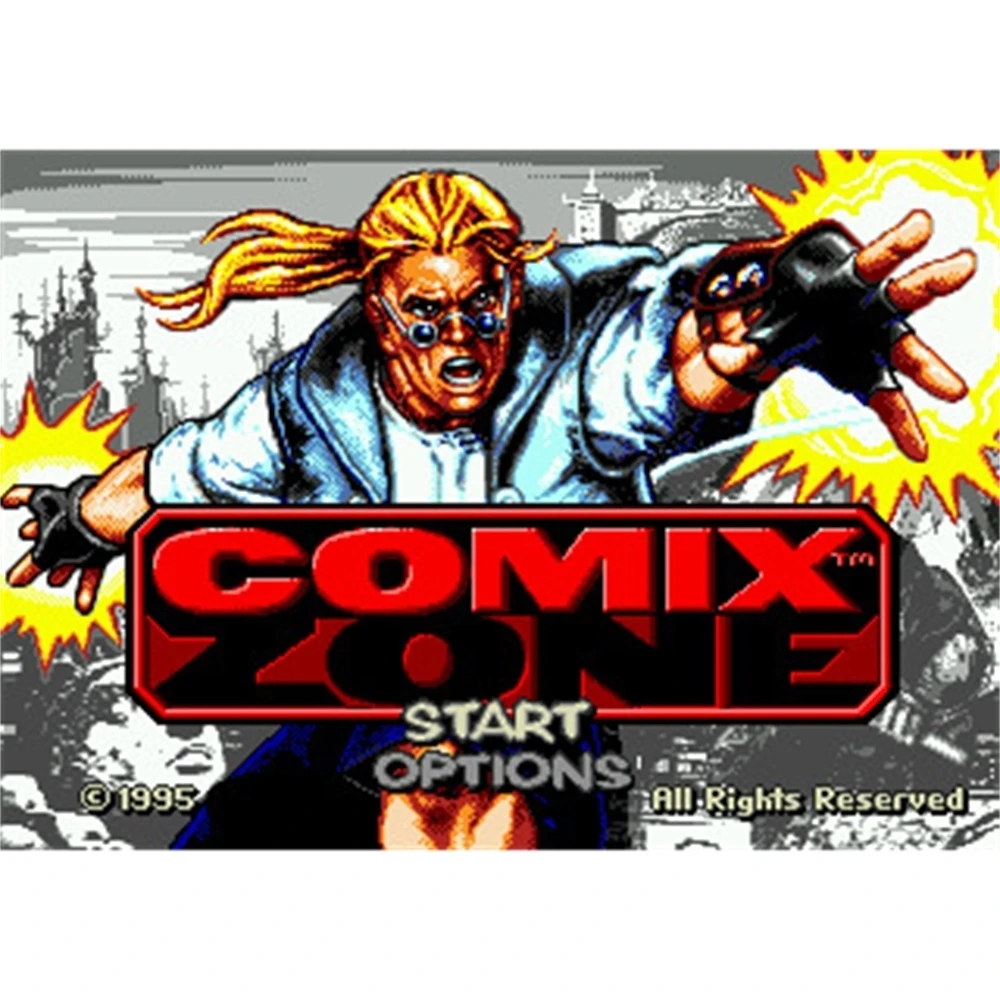 Comix Zone Region Free 16Bit MD Game Card For Sega Mega Drive For Genesis