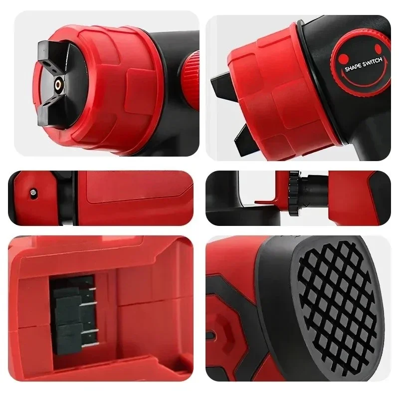 Serbatoio 800ML 39000 RPM Motore Brushless Auto Mobili Parete Auto Spruzzatore 600W Pistola A Spruzzo di Vernice Per Milwaukee 18V Batteria