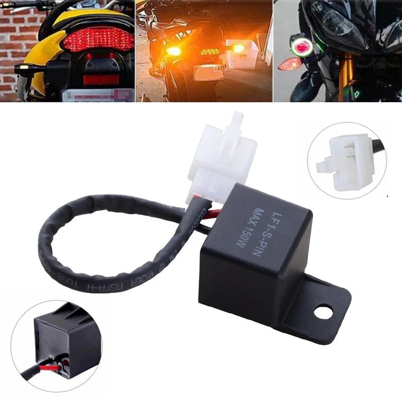 

For Yamaha R1 R6 FZ1 FZ6 FZ8 MT07 MT09 Auto Motorcycle Switch Adjustable LED Turn Signal Indicator Blinker Light Flasher Relay