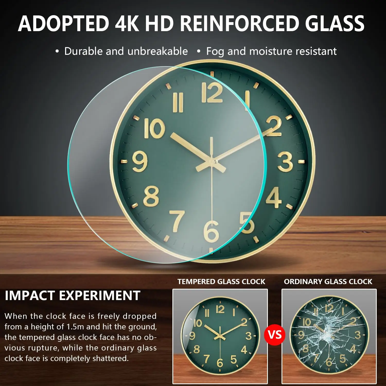 Thumbnail 4 - #41 Low Price Silent Wall Clocks Deals