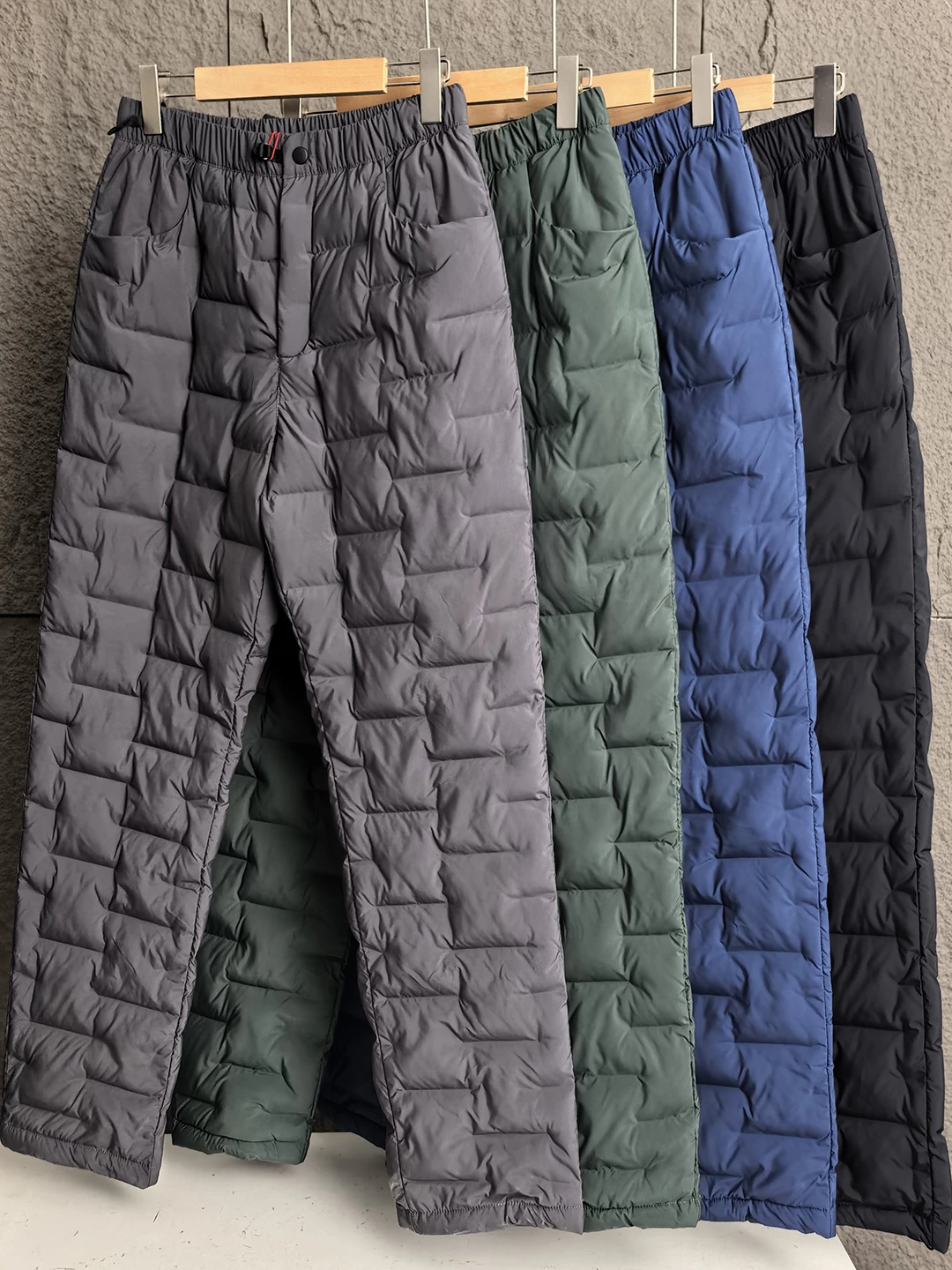 

American Sle Thiened Cotton Pants Men's Winter Skiing Long Trousers Windproof Water-resistant Comfortable Straight Leg