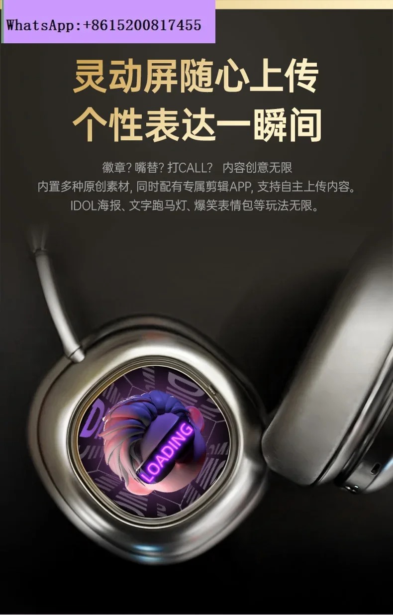 MORROR ART-Casque Bluetooth VWS, Écran, Suppression du bruit