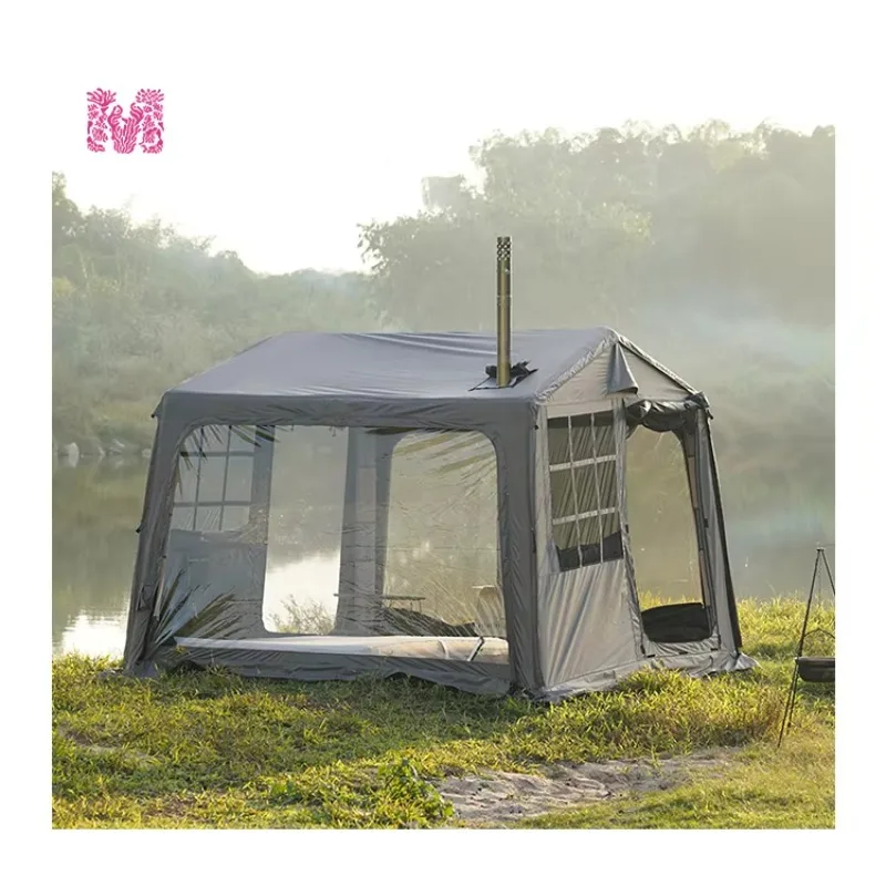 

Wholesale 2025 Hot Glamping Camping Combination Inflatable Tent for 3-5 People
