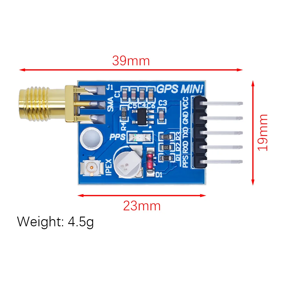 ATGM332D 5N31 GPS Beidou GLONASS three-mode satellite receiving module SMA replaces NEO-M8N