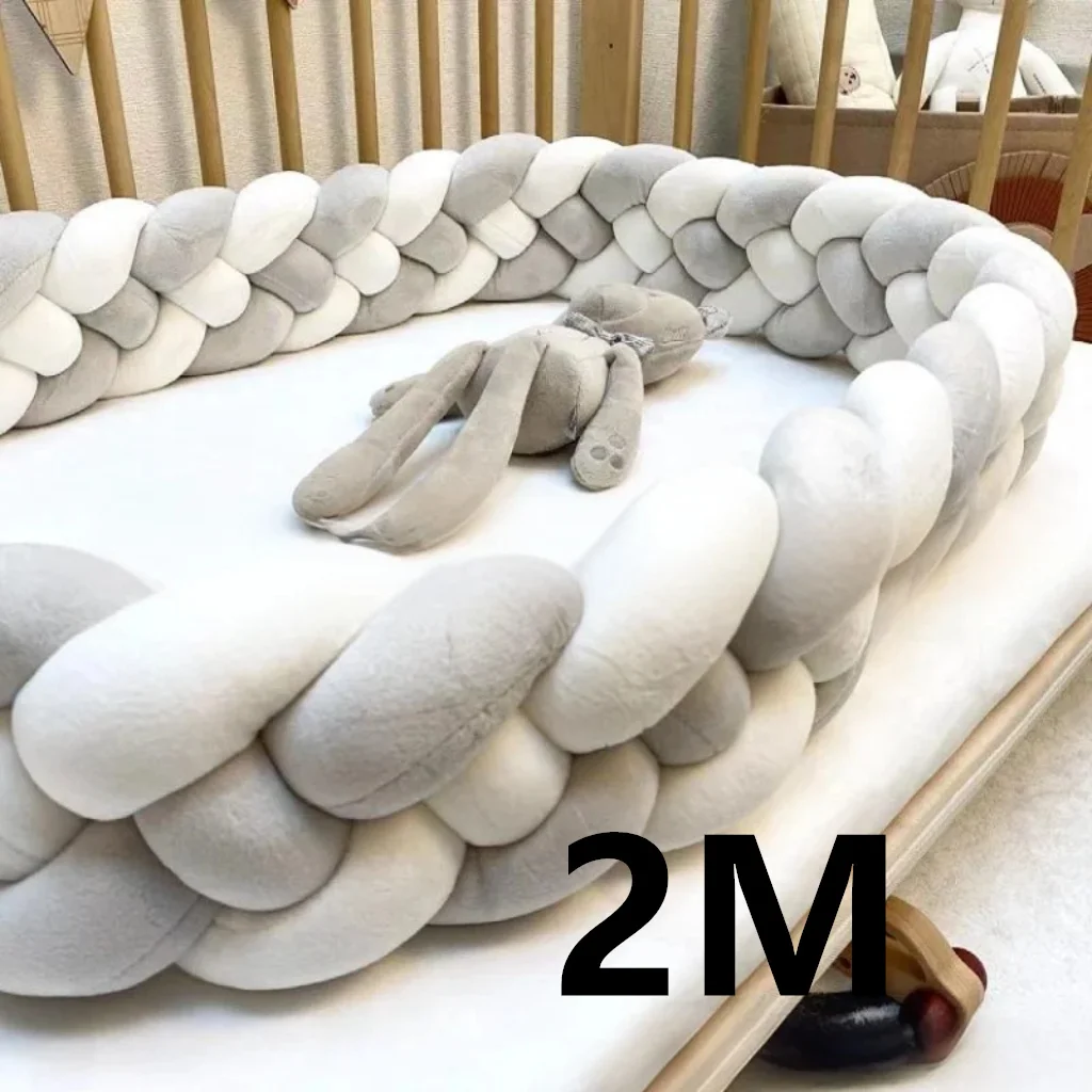1M 2M 3M Baby Bumper Crib Protector Baby Bed Cushion for Infant Room Baby Cot Bumper Anti-collision Room Decor Baby Bed Bumper image 3
