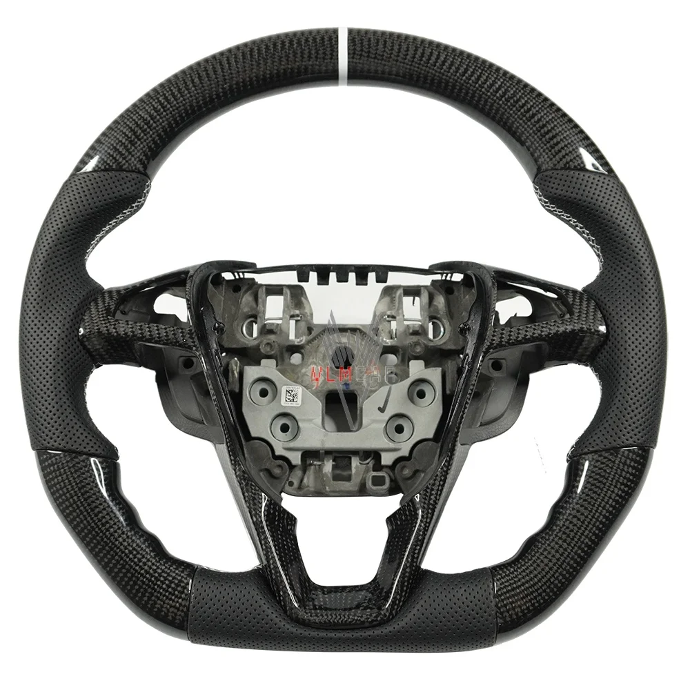 

Рулевое колесо из углеродного волокна для Ford Mondeo Fusion 2013–2022, обновление в спортивном гоночном стиле на заказ, подходит для моделей седана с левым рулем и правым рулем