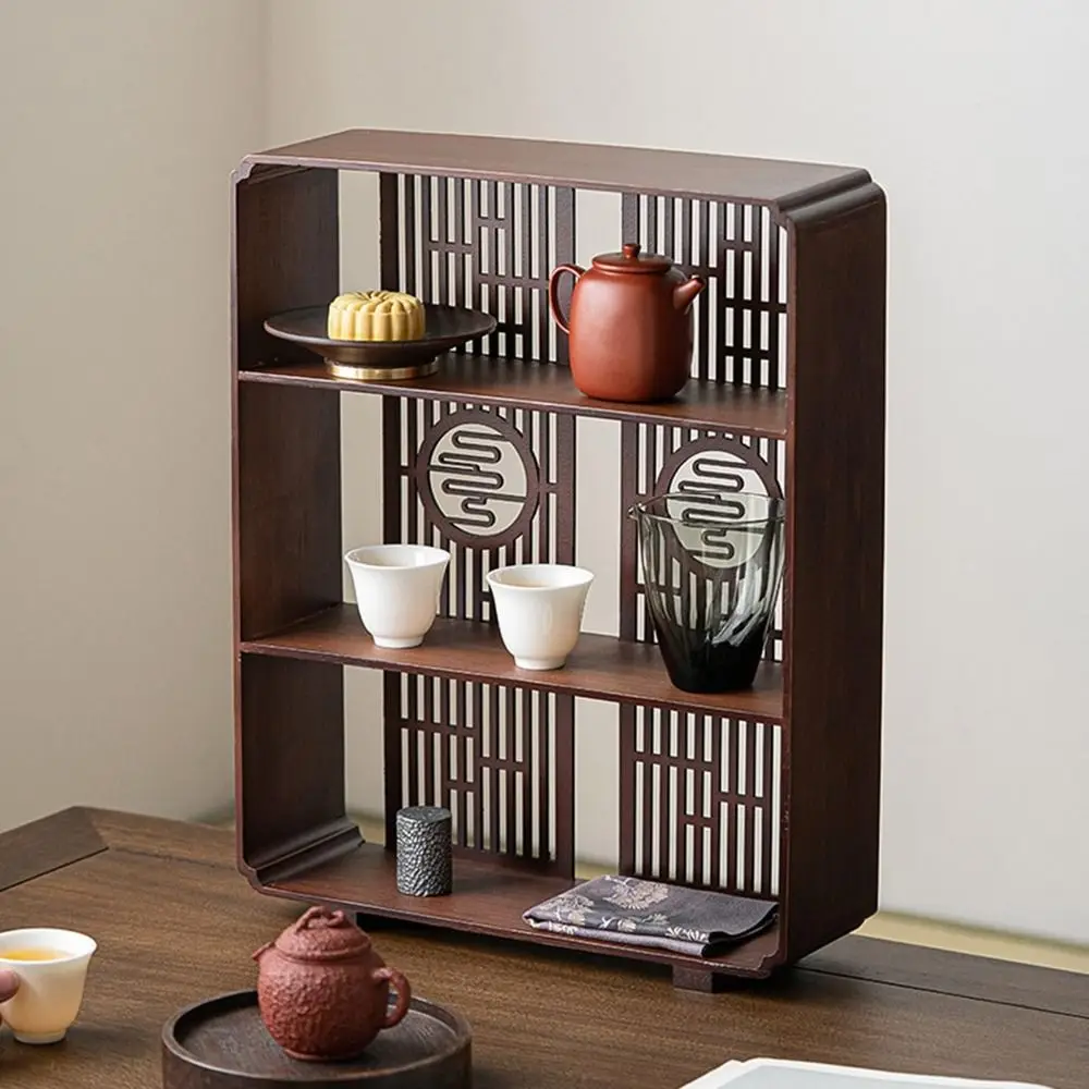 Etagere-de-presentation-en-noyer-chinois-vitrine-ajouree-armoire-de-rangement-pour-the-bordure-sculptee-vintage
