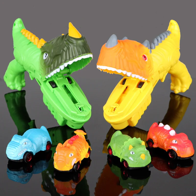 Montessori Dinosaur Toy Car para crianças, Tyrannosaurus criativo, animal pai, jogos interativos infantis, presentes de aniversário, novo