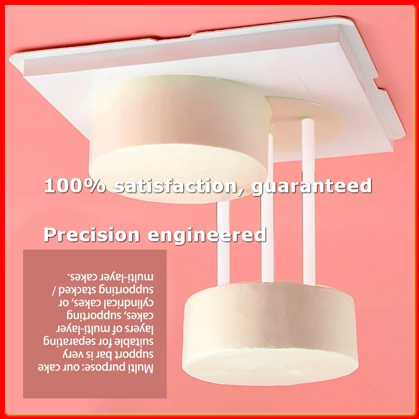 50 Pieces Plastic White Cake Dowel Rods for Tiered Cake Construction and Stacking (0.4 Inch Diameter 9.5 Inch Length)-A79M