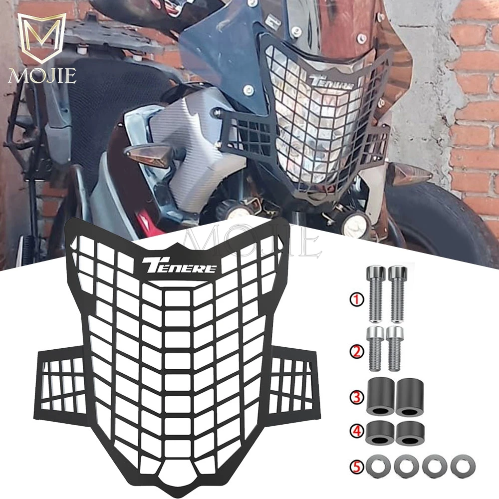 

For Yamaha XT660Z Tenere 2008-2016 2015 2014 XT 660 Z SUPER TENERE Motorcycle Headlight Guard Grille Cover head lamp guard sets
