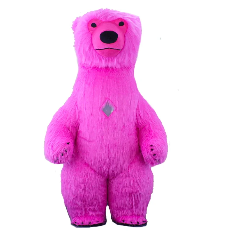 Saygo inflatable colorful pink blue polar bear costume Christmas Halloween costume mascot cosplay suit furry suit Fursuit