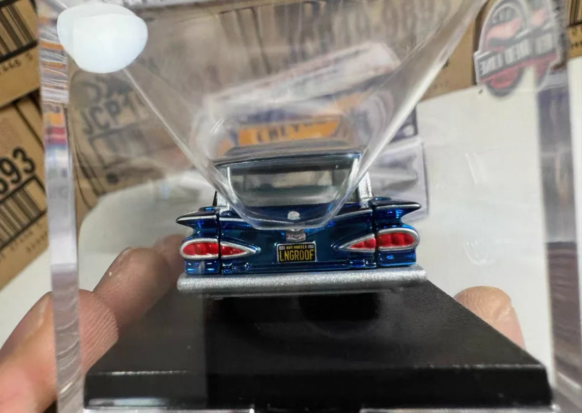 Original Hot Wheels Collectors RLC Exclusive 1959 Chevrolet Brookwood Station Wagon Ice Blue Scale 1:64 Diecast Vehicle In Stock