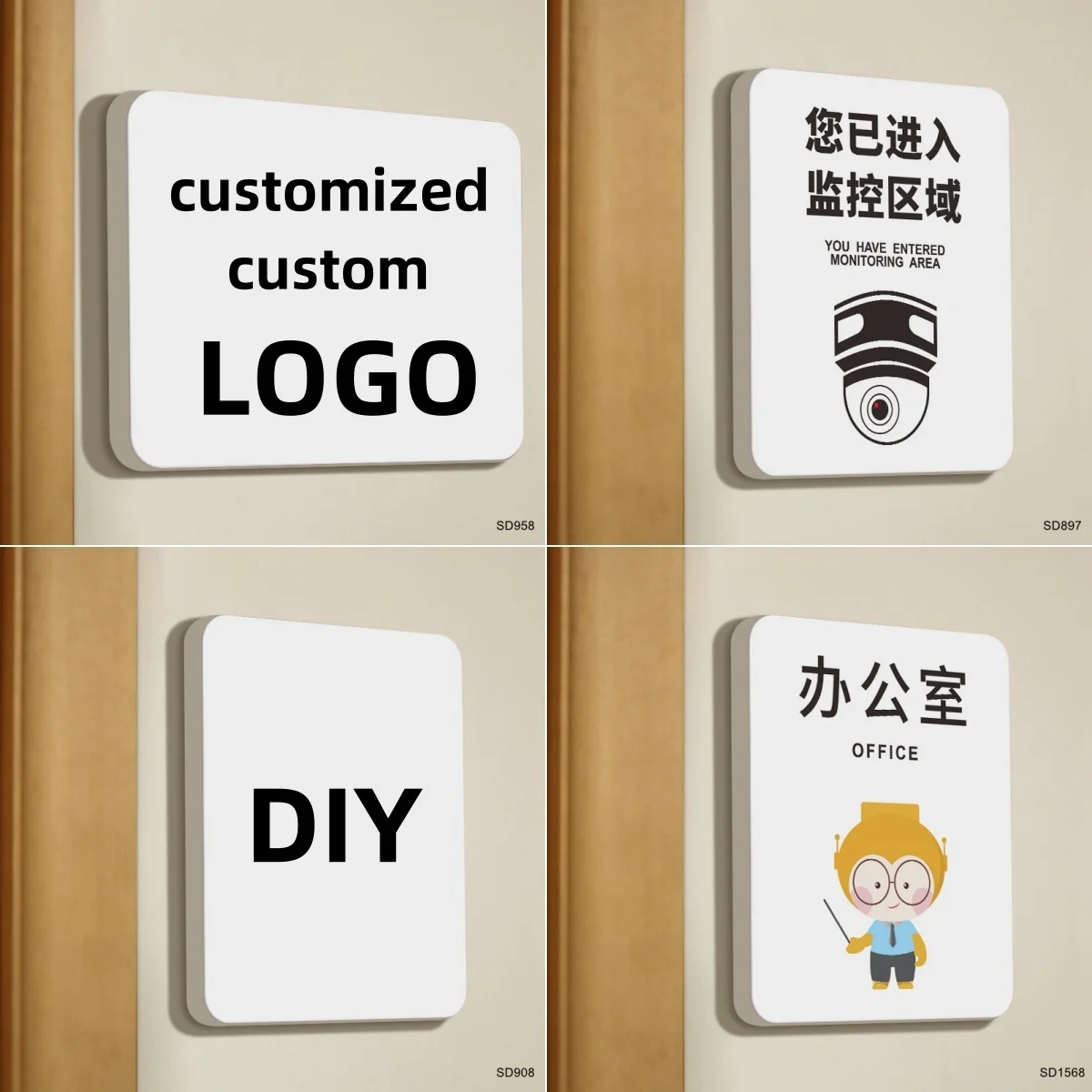 

Customized signage, store advertising, DIY signage, beauty salons, restaurants, hotels, room numbers, warning signs