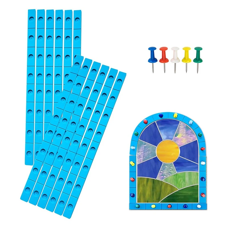 Layout Blocksystem For Stained Glass Panels, Heat Resistant Silicone, For Stained Glass Supplies And Tools