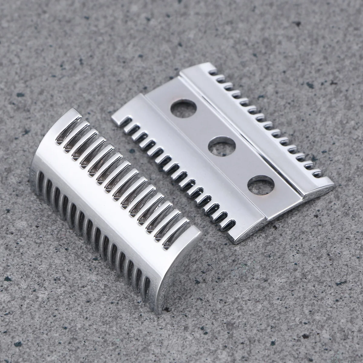 Zinc Alloy Double Edge Shaving Razor Metal Durable Double Open Comb Head Men Safety Razor Head Shaving Tool Replacement