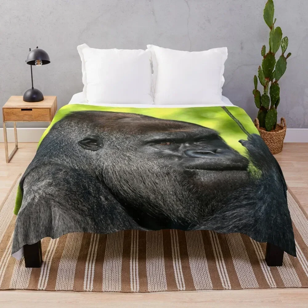 

Silverback Throw Blanket Cozy Throw Blanket Birthday Gift for Him Her