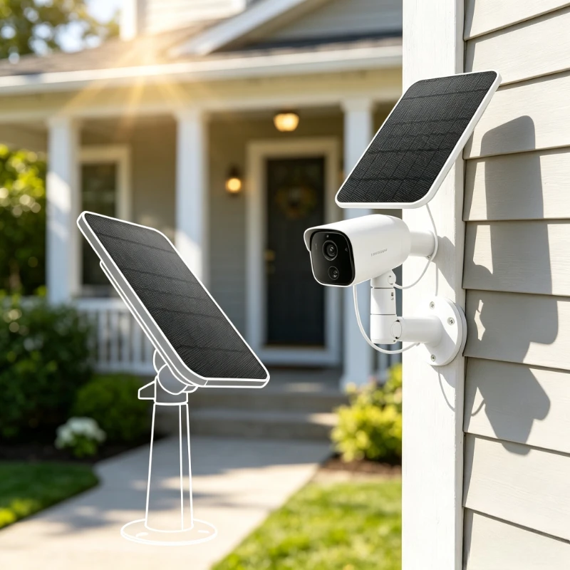 4W Solar Panel for Eufycam 2 2 Pro 2C 2C Pro E Wall Mount with 9.8ft Power Cable Security Camera Accessory