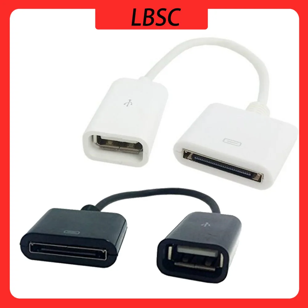 Docking 30pin Female to USB 2.0 Female Data Charge Cable For Iphone Ipad-10cm