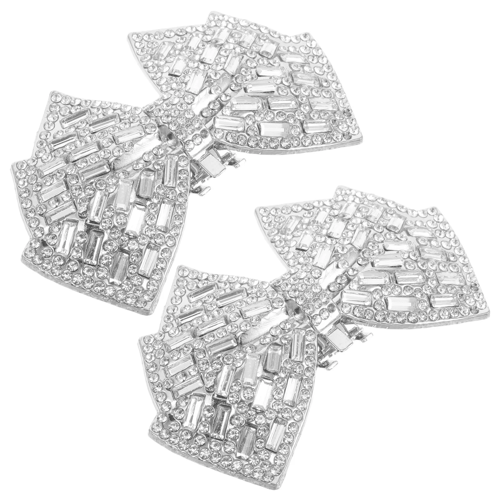 

2Pcs Bowknot Rhinestone Shoe Clips Detachable High Heel Accessories Wedding Shoe Decorations DIY Shoes Embellishments