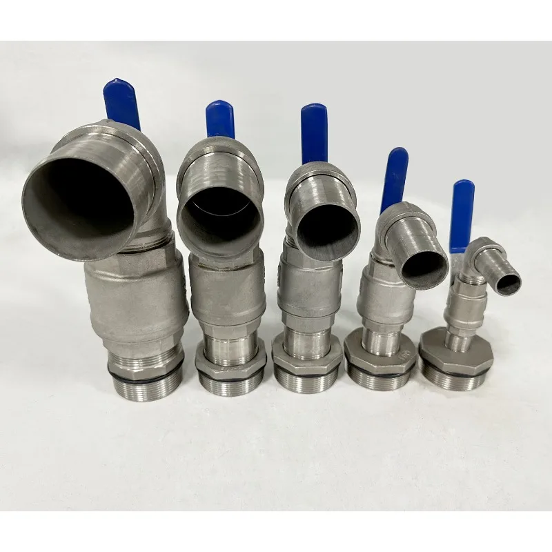 for 200 Liter Oil Drum Discharge Valve 304 Stainless Steel Cutting Fluid Sub Assembly Oil Valve Barrel Valve