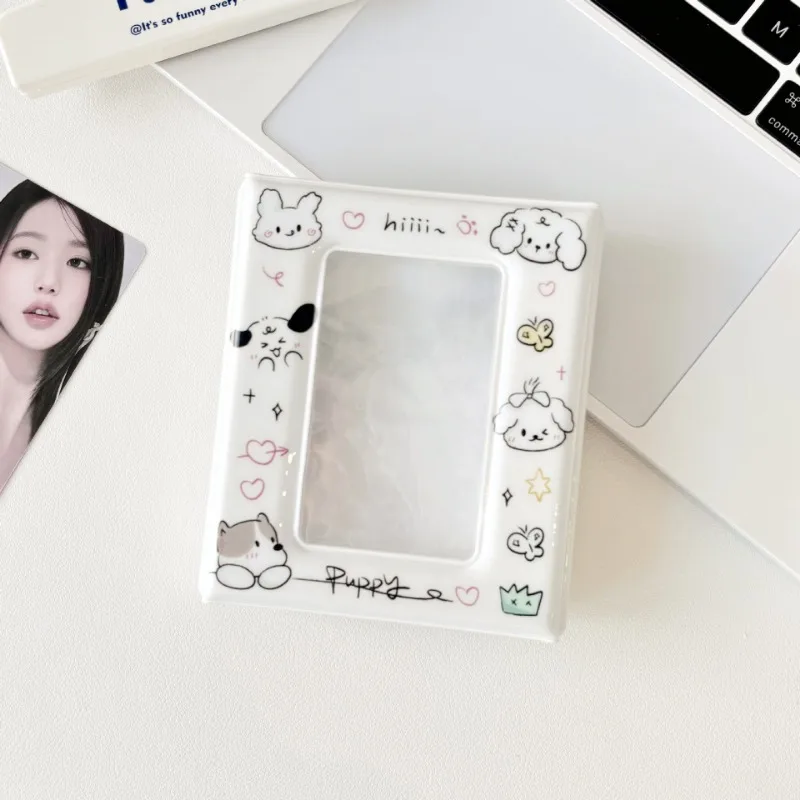 Doodle Dog Practical Kitten Cartoon Style Envelope Card Pack One Square Card Book Small Card Storage Book Polaroid Photo Album
