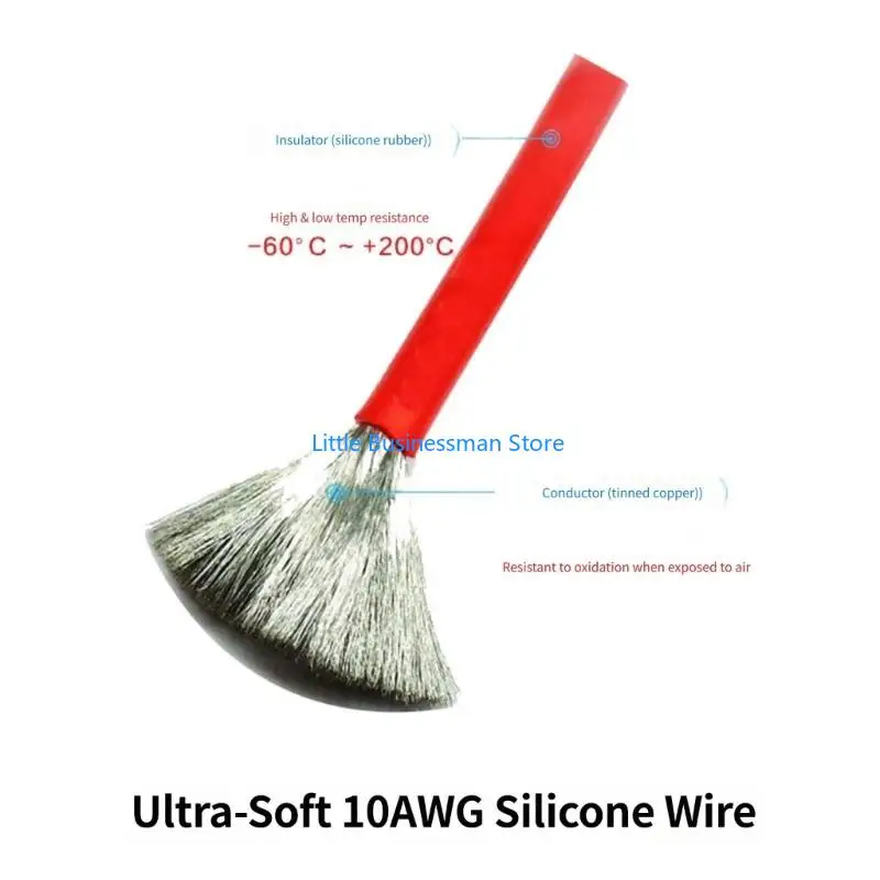 10Ga SB50 Battery Cable with O Ends for Forklift Power Service M76A