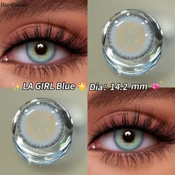 Bio-essence Yearly Colored Contact Lenses for Eyes Natural Eye La Girl Gray Contact Blue Lenses Blue Lenses Fashion Lenses 2PCS