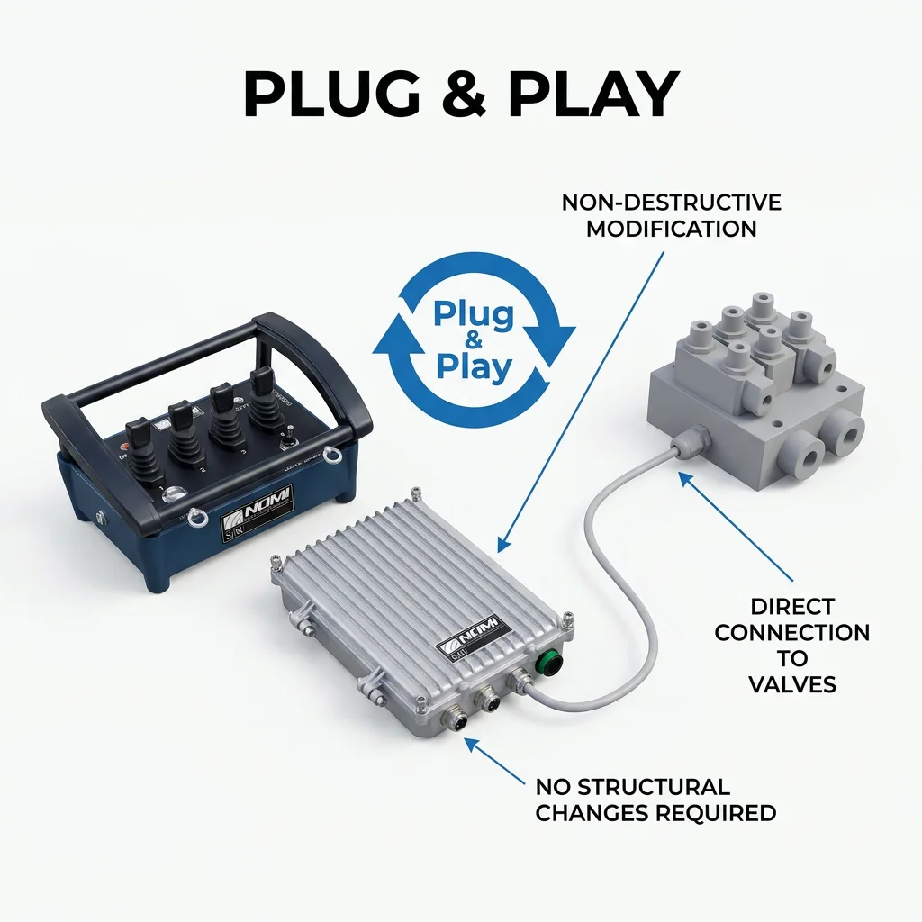 Trailer Hydraulic System Matching Hydraulic Wireless Proportional Remote Kit for Construction machinery