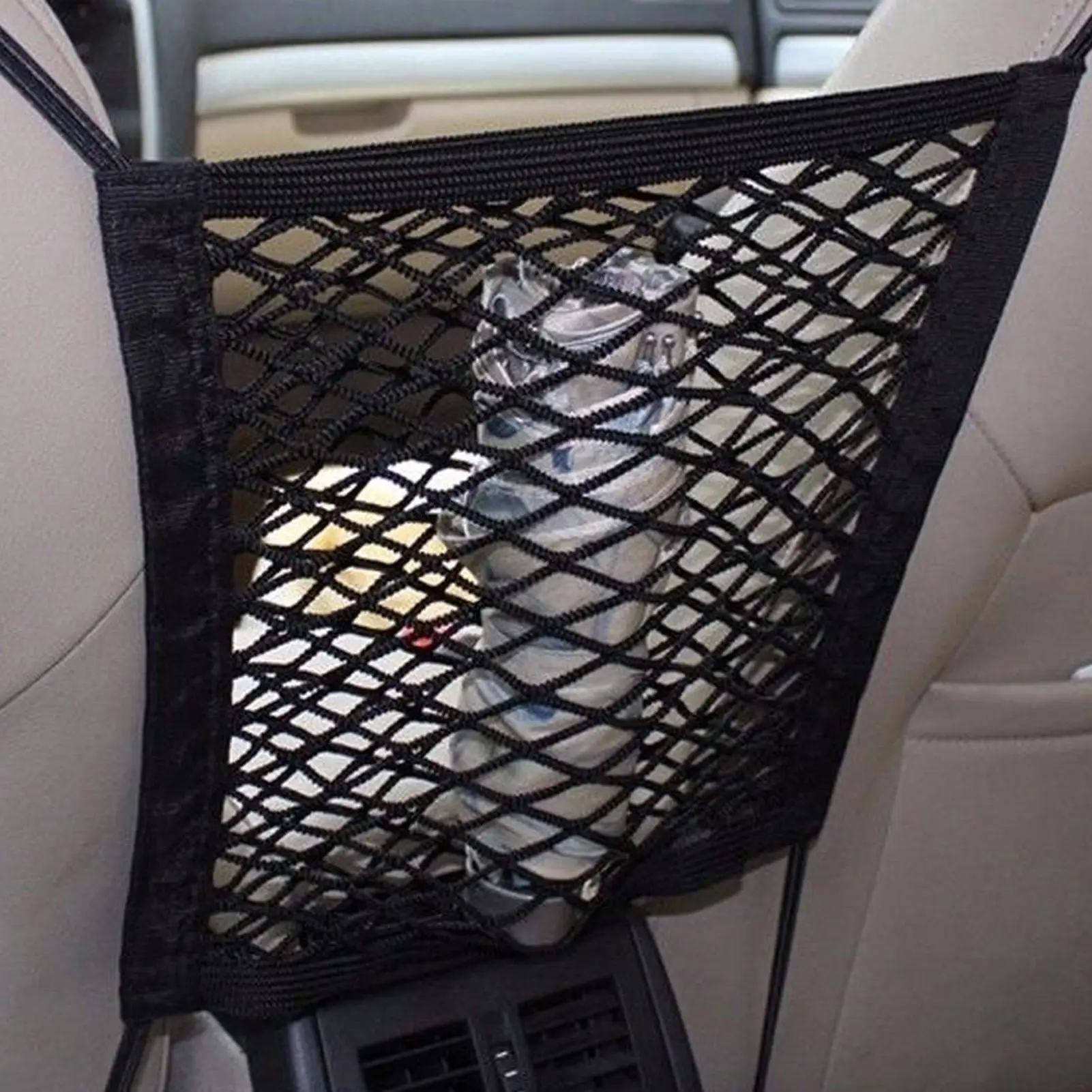 

Motorcycle Elastic Mesh Bag Polyester Cargo Bunge Net With 4 Adjustable Hooks Easy Installation Motorcycle Cargo Net