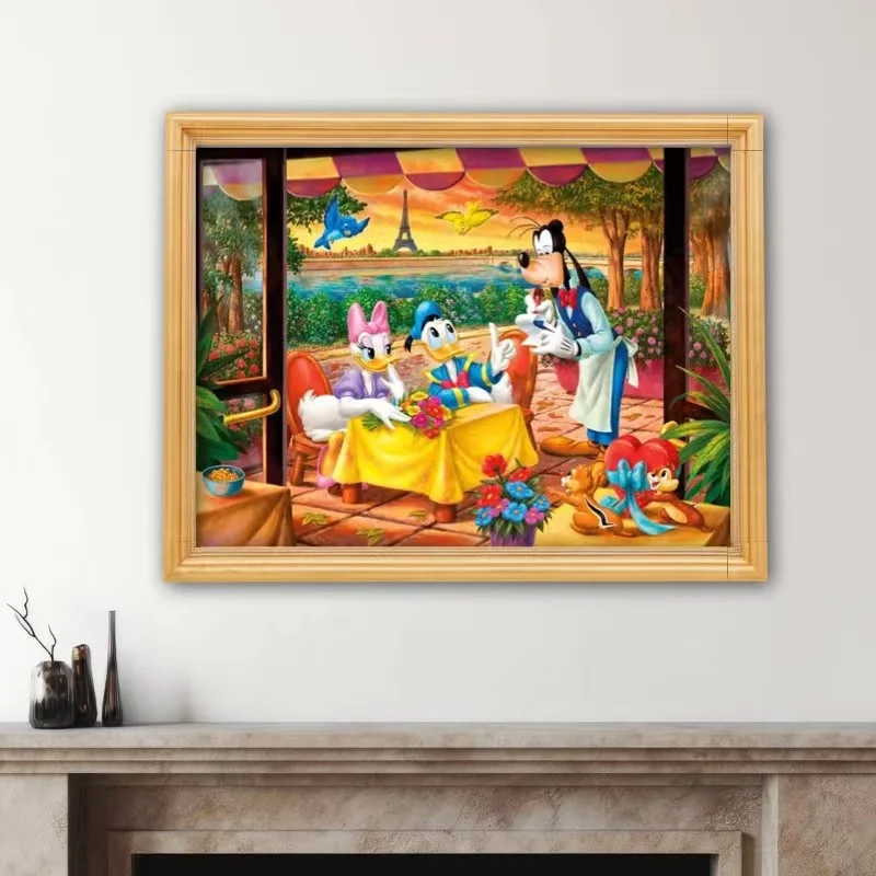 디즈니 5D 다이아몬드 페인팅 도널드 덕 DIY 취미 만화 자수 쥬얼리 데이지 크로스 스티치 키트, 구피 모자이크 홈 데코