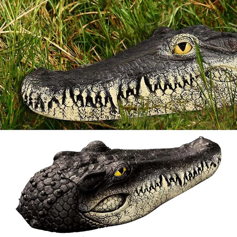 ABKO-Floating Alligator Head,Alligator Head Decoy For Pool,Alligator Head For Swimming Pool And Pond,Deterrent Ducks